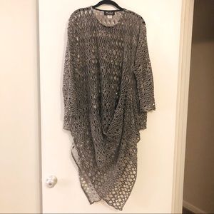 Heydari Gray Mesh Sweater